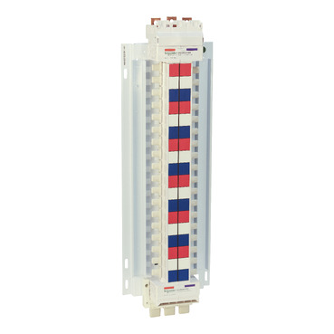 Acti9, SAU Chassis 3PH, 400A, 27mm For C120 MCB, 36 Poles, Dual Feed