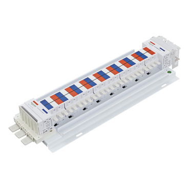 Acti9, SAU Chassis 3PH, 400A, 18mm For IC60 MCB & RCBO, 48 Poles, Dual Feed