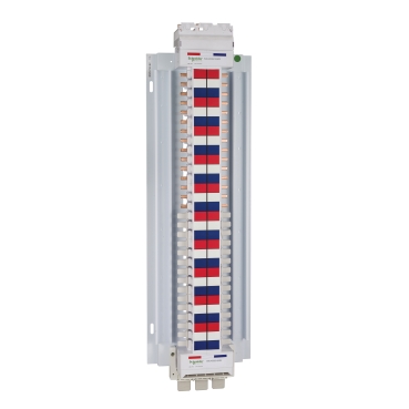 Acti9, SAU Chassis 3PH, 400A, 18mm For IC60 MCB & RCBO, 60 Poles, Dual Feed