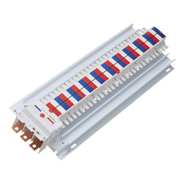 Acti9, SAU Chassis 3PH, 400A, 18mm For IC60 MCB & RCBO, 60 Poles, Top Or Bottom Feed