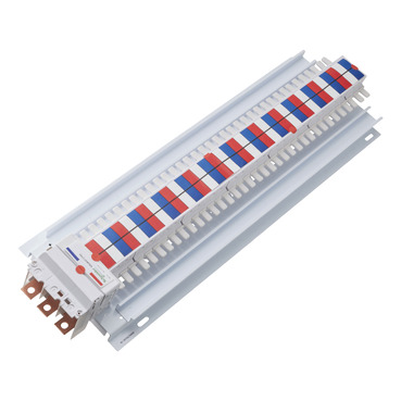 Acti9, SAU Chassis 3PH, 400A, 18mm For IC60 MCB & RCBO, 72 Poles, Top Or Bottom Feed