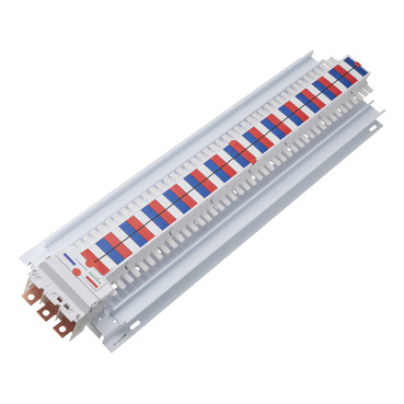 Acti9, SAU Chassis 3PH, 400A, 18mm For IC60 MCB & RCBO, 84 Poles, Top Or Bottom Feed