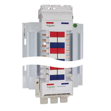 Acti9, SAU Chassis 3PH, 400A, 18mm For IC60 MCB & RCBO, 36 Poles, Dual Feed