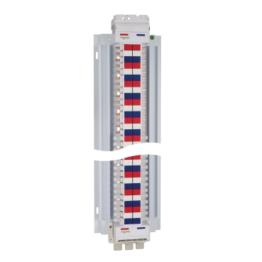 Acti9, SAU Chassis 3PH, 400A, 18mm For IC60 MCB & RCBO, 72 Poles, Dual Feed