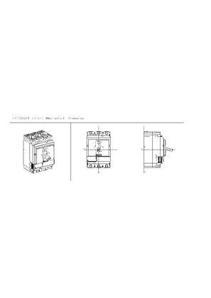 3P NSX100 250; Compact circuit breaker Mounting and fixation