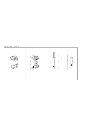 3P NSX400 630; Compact circuit breaker Mounting and fixation