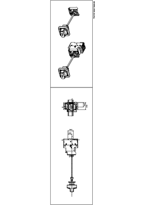 Kit IP54 black handle - For circuit-breakers GV2P-L Technical drawings