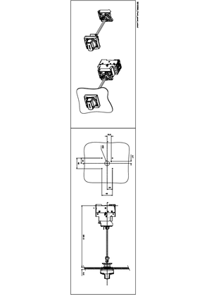 Kit IP54 black handle - For circuit-breakers GV2P-L Technical drawings