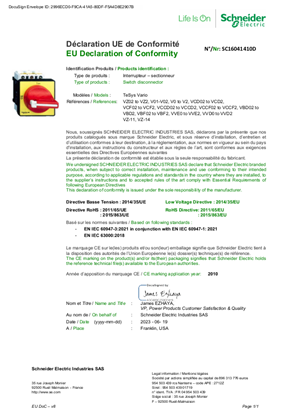 EU Declaration TeSys Mini-Vario, VARIO V02-V01-V0-V1-V2