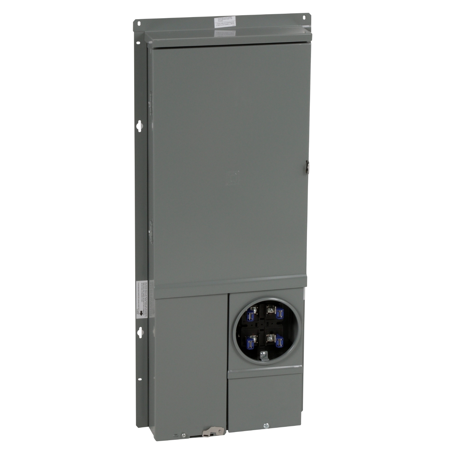 All in one, Homeline, combination service entrance, ringed socket, 125A, semi flush, 20 spaces, 40 circuits, 10kA SSCR, OH, UG, no bypass, solar ready