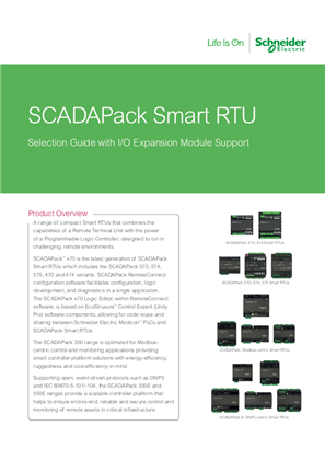 SCADAPack Smart RTU Selection Guide Letter