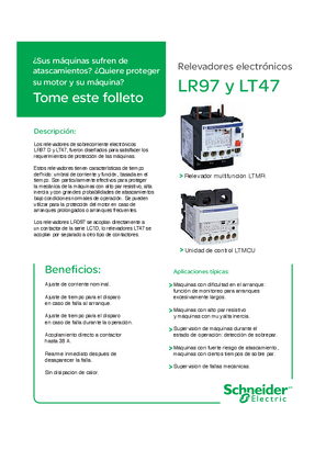 Relevadores electrónicos LR97 y LT47