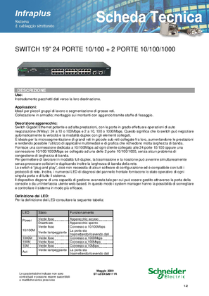 Switch 24 porte 10/100/1000 sch.tec.