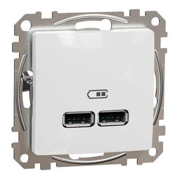 ÚJ SEDNA Dupla USB töltő, A+A, 2.1A, fehér színű, SDD111401