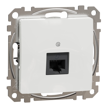 ÚJ SEDNA 1xRJ45 Cat5e UTP aljzat, fehér színű, SDD111451