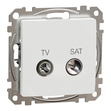 ÚJ SEDNA TV/SAT aljzat, átmenő, 7 dB, fehér színű, SDD111474S