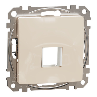 ÚJ SEDNA 1xRJ45 adapter, Keystone betétekhez, bézs színű, SDD112421