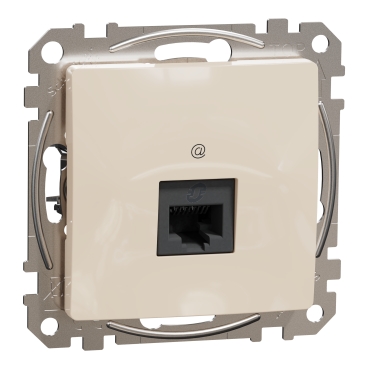 ÚJ SEDNA 1xRJ45 Cat5e UTP aljzat, bézs színű, SDD112451