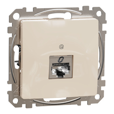 ÚJ SEDNA 1xRJ45 Cat6 STP aljzat, bézs színű, SDD112461S