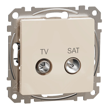 ÚJ SEDNA TV/SAT aljzat, átmenő, 7 dB, bézs színű, SDD112474S