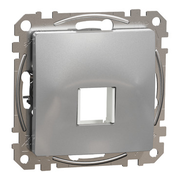 ÚJ SEDNA 1xRJ45 adapter, Keystone betétekhez, alumínium színű, SDD113421