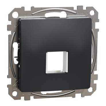ÚJ SEDNA 1xRJ45 adapter, Keystone betétekhez, antracit színű, SDD114421