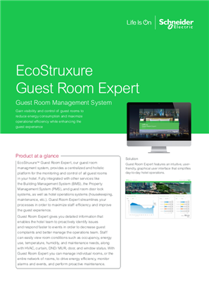 EcoStruxure Guest Room Expert