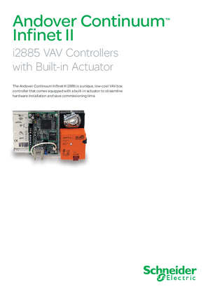 i2885 VAV Controllers with Built-in Actuator