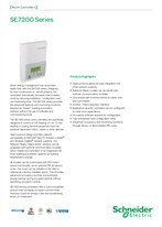 SE7200 Zone Thermostat Specifications