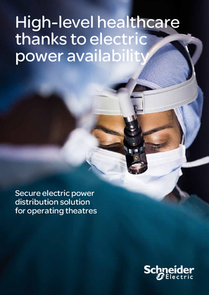 Secure electric power distribution solution for operating theatres