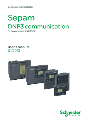 Sepam, DNP3 user's manual