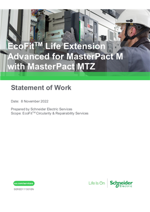 EcoFit™ Life Extension Advanced for MasterPact M with MasterPact MTZ