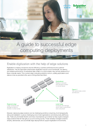 Enable Digitization with Schneider Electric and Cisco Edge Solutions