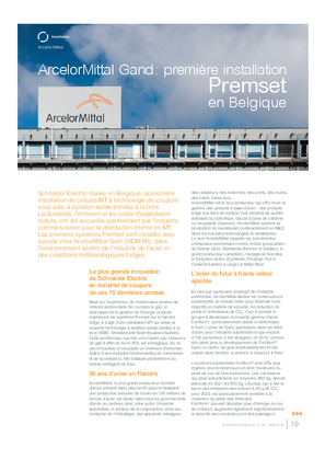 ArcelorMittal Gand : première installation Premset en Belgique