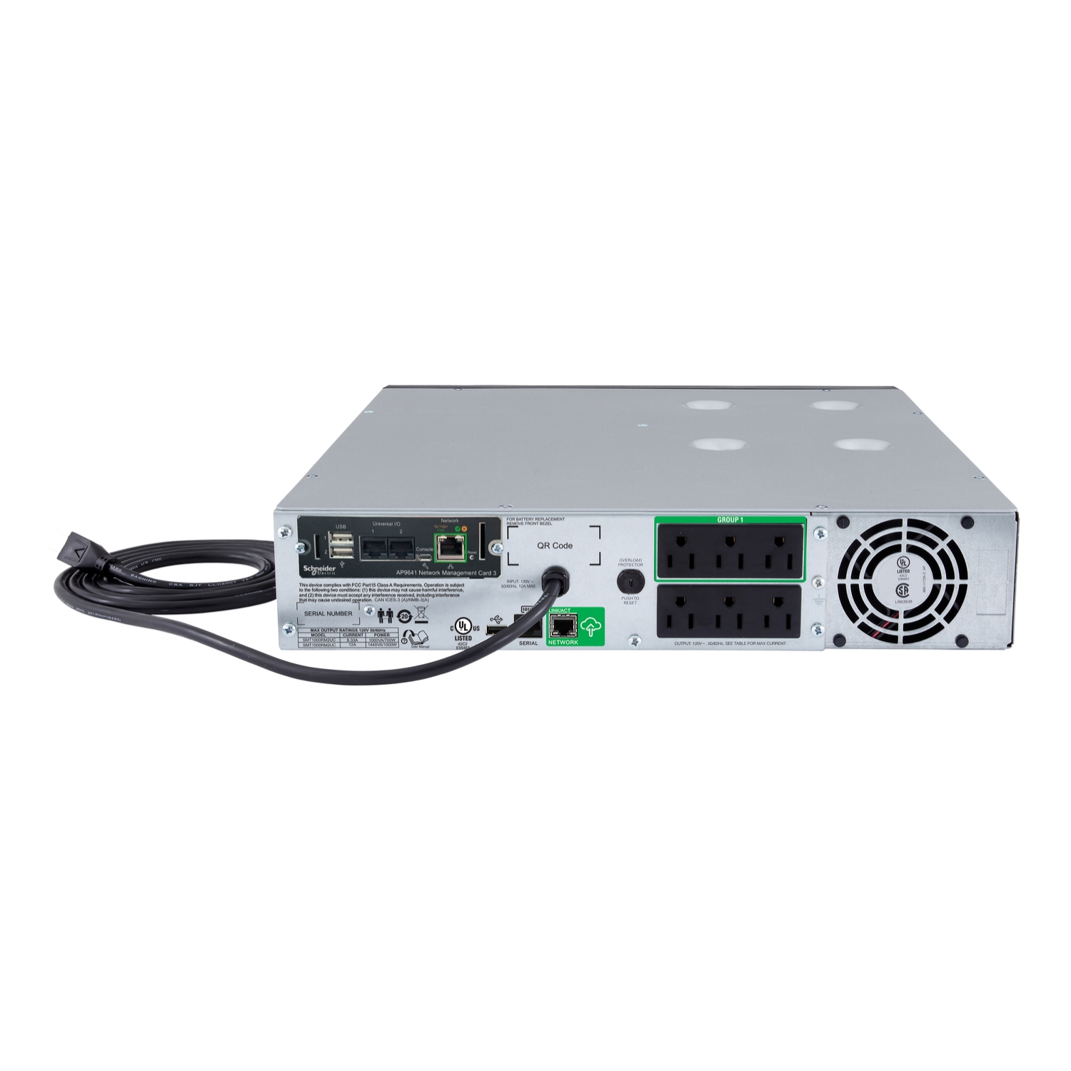 APC Smart-UPS with SmartConnect Remote Monitoring SMT750RM2UC 750VA 120V  Rackmount UPS