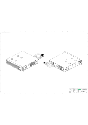 SMT1500RMJ2U Technical CAD Drawing