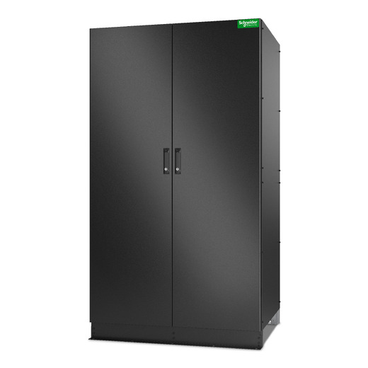 1100mm wide Empty Battery Cabinet for Easy UPS 3-Phase Modular, Black Front Left