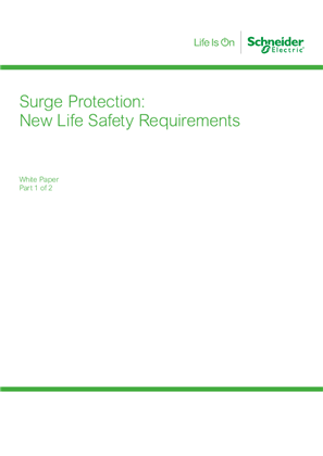 White Paper | Surge Protection: New Life Safety Requirements Part 1 of 2