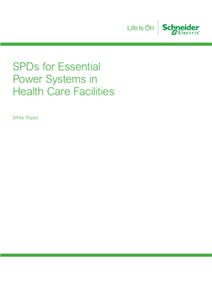 White Paper | SPDs for Essential Power Systems in Health Care Facilities