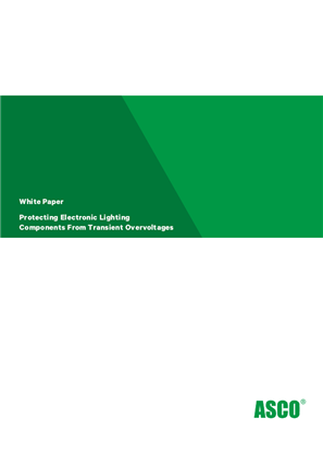 ASCO White Paper | Protecting Electronic Lighting Components From Transient Overvoltages