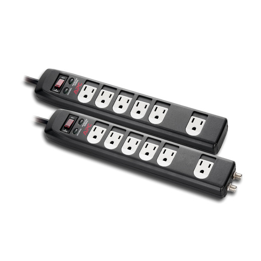 2 Units of 6 Outlout Surge Protection in One Package: P62SB & P66SVB
