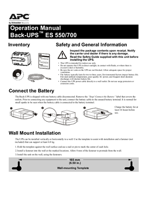 Back-UPS BE550G-FR / BE700G-FR AR
