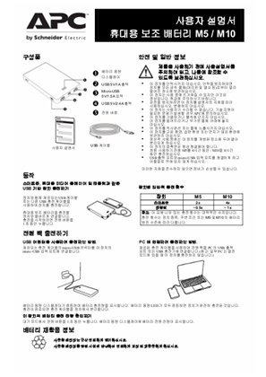 User Manual Mobile Power Pack M5 / M10 - Korea