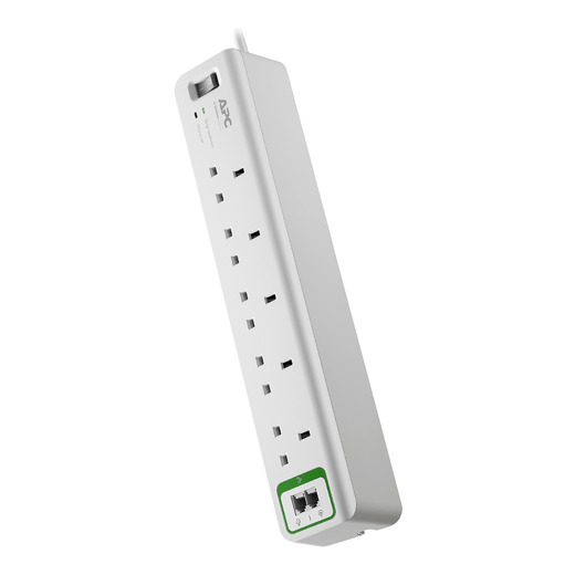 APC Home/Office SurgeArrest 5 outlets with Phone Protection 230V UK Front Left