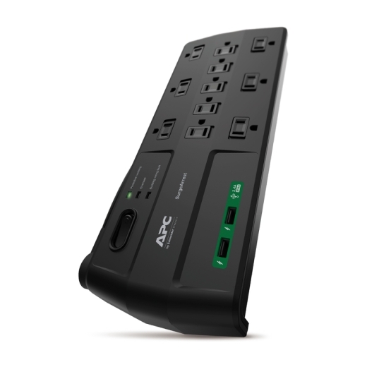 APC Performance SurgeArrest 11 Outlets with 2 USB charging ports (5V, 2.4A in total), 120V