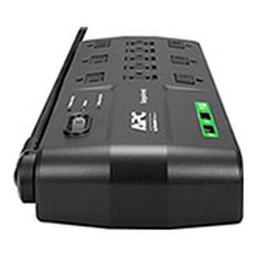 APC Performance SurgeArrest 11 Outlets with 2 USB charging ports (5V, 2.4A in total), 120V