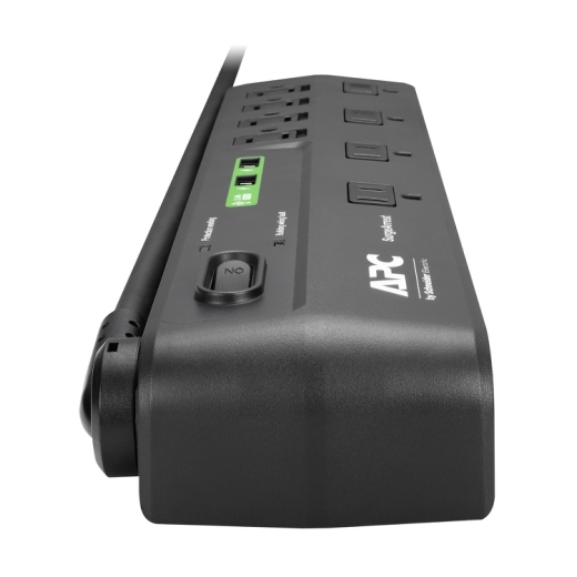 APC Home Office SurgeArrest 8 Outlets with 2 USB charging ports (5V, 2.4A in total), 120V