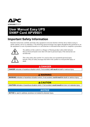 Easy UPS On-Line SRV SNMP Card User Guide
