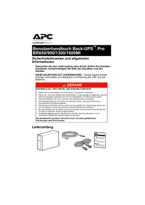 BACK-UPS PRO BR650/900/1300/1600MI