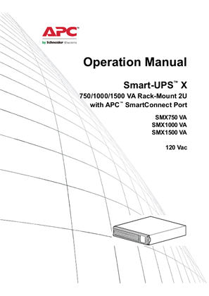 Smart-UPS X 7.5/1/1.5 120/230V RM2UC Operational Manual